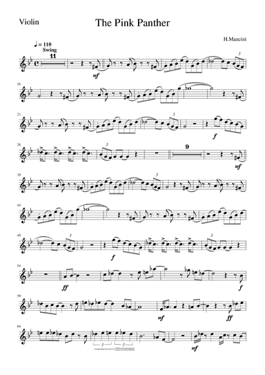 The Pink Panther (arr. Zachary Corbett)