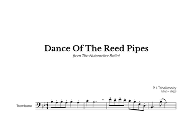 Dance Of The Reed Pipes for Easy Trombone Solo (arr. Marcos Soares)