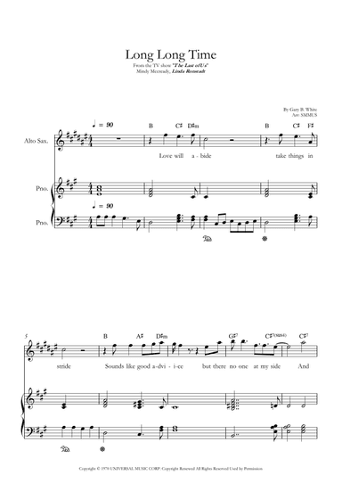 Long Long Time (arr. SMMUS)