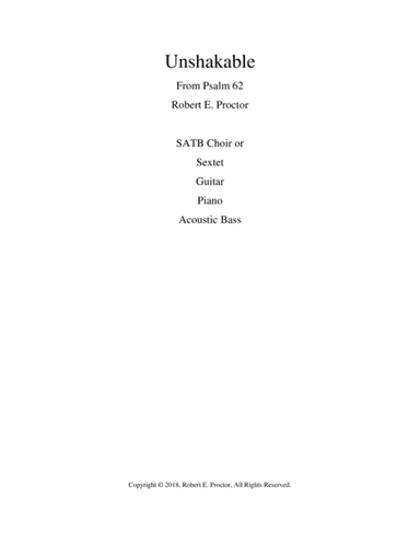 Unsakable - Psalm 62