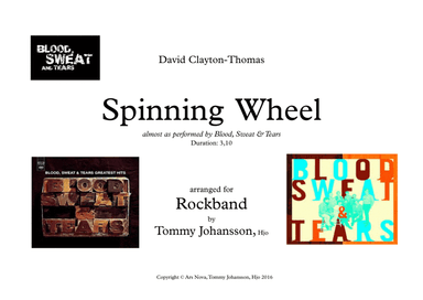 Spinning Wheel (arr. Tommy Johansson, Hjo)