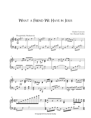 What a Friend We Have in Jesus