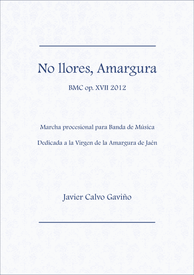 No llores, Amargura