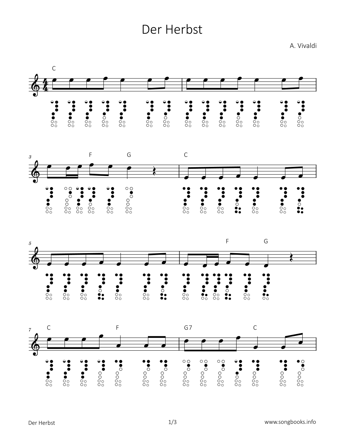 Herbst (arr. songbooks.info)