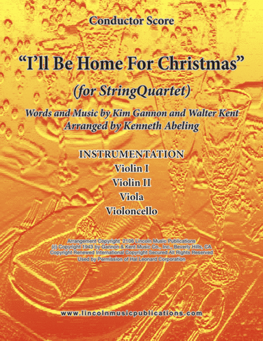 I'll Be Home For Christmas (arr. Kenneth Abeling)