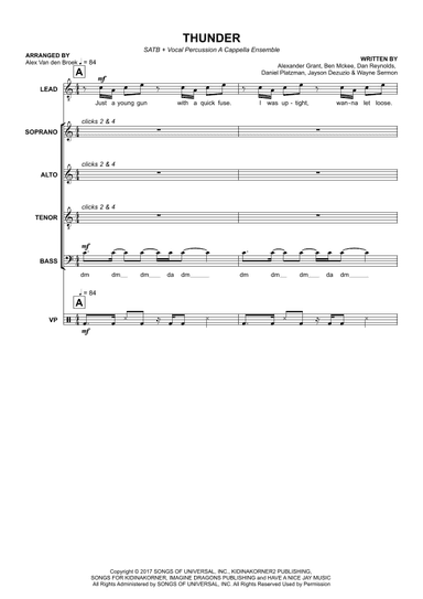 Thunder (arr. Alex Van den Broek)
