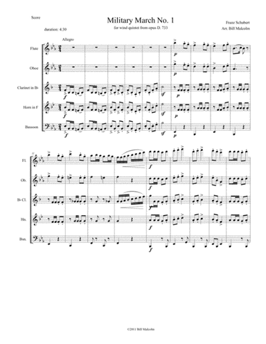 Military March No. 1 (arr. Bill Malcolm)