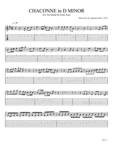 Chaconne in D Minor (arr. Enea Acco)