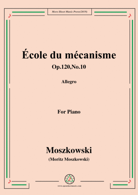 Duvernoy-École du mécanisme,Op.120,No.10,for Piano (arr. MSM)