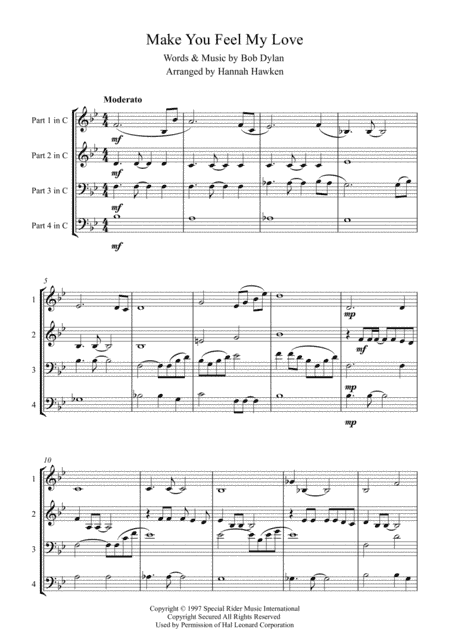 Make You Feel My Love (arr. Hannah Hawken)