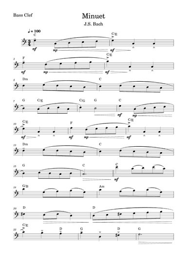 Minuet (Bach) (arr. Fabio Eduardo de Oliveira)