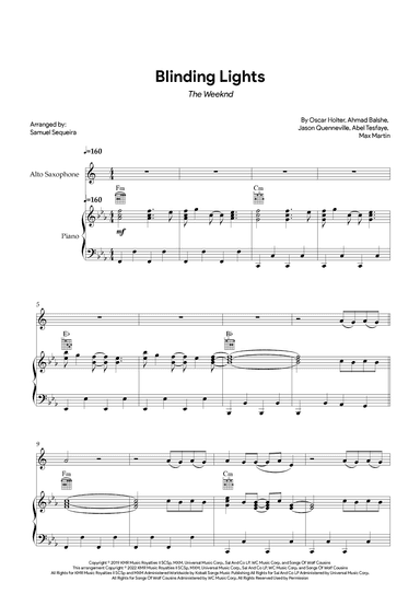 Blinding Lights (arr. Samuel Sequeira)