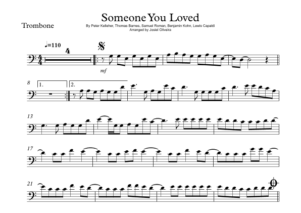 Someone You Loved (arr. Josiel Oliveira)