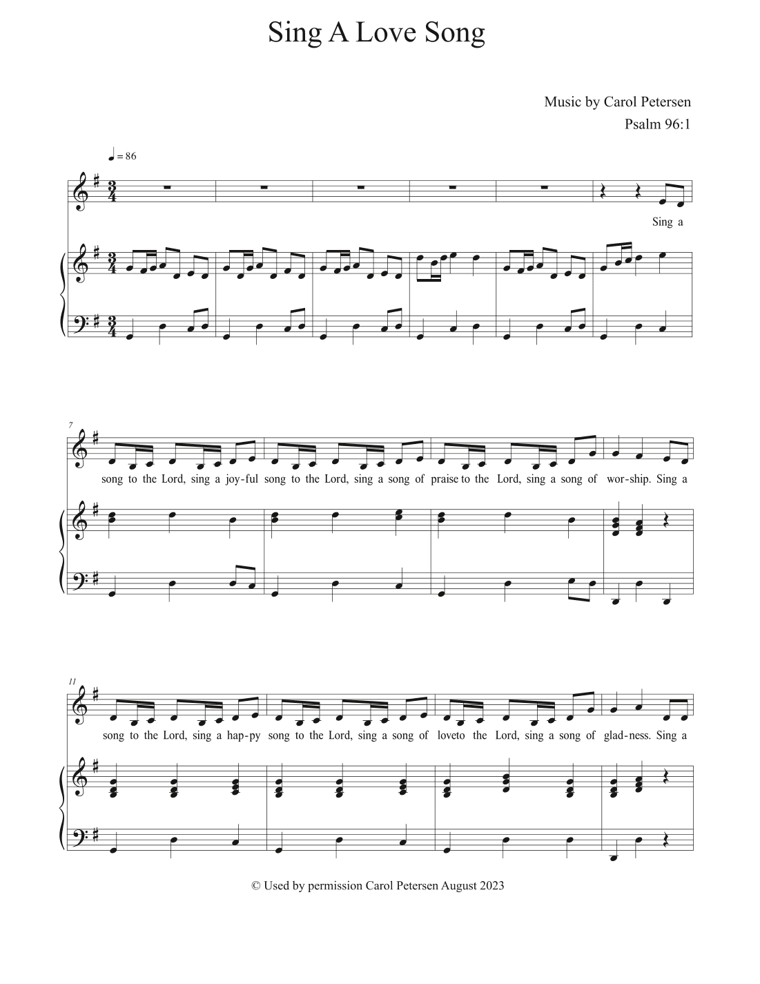 Sing A Love Song