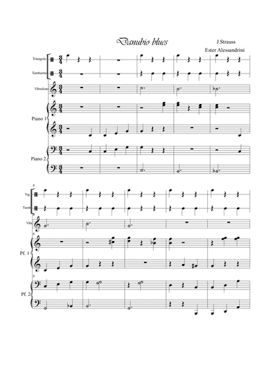 Danubio blues. Keyboards ensamble (arr. Ester Alessandrini)