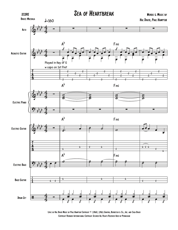 Sea Of Heartbreak (arr. Bruce Muckala)