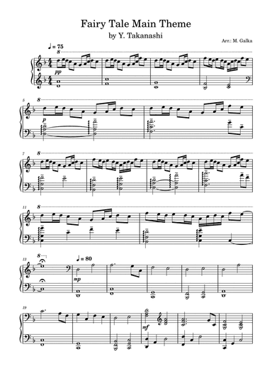 Fairy Tale Main (arr. Magdalena Galka)