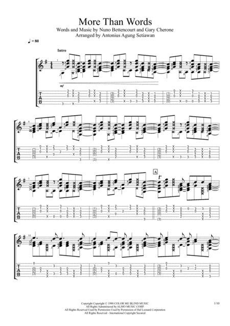 More Than Words (arr. Antonius Agung Setiawan)