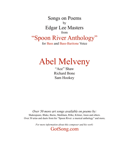 Abel Melveny from "Spoon River"