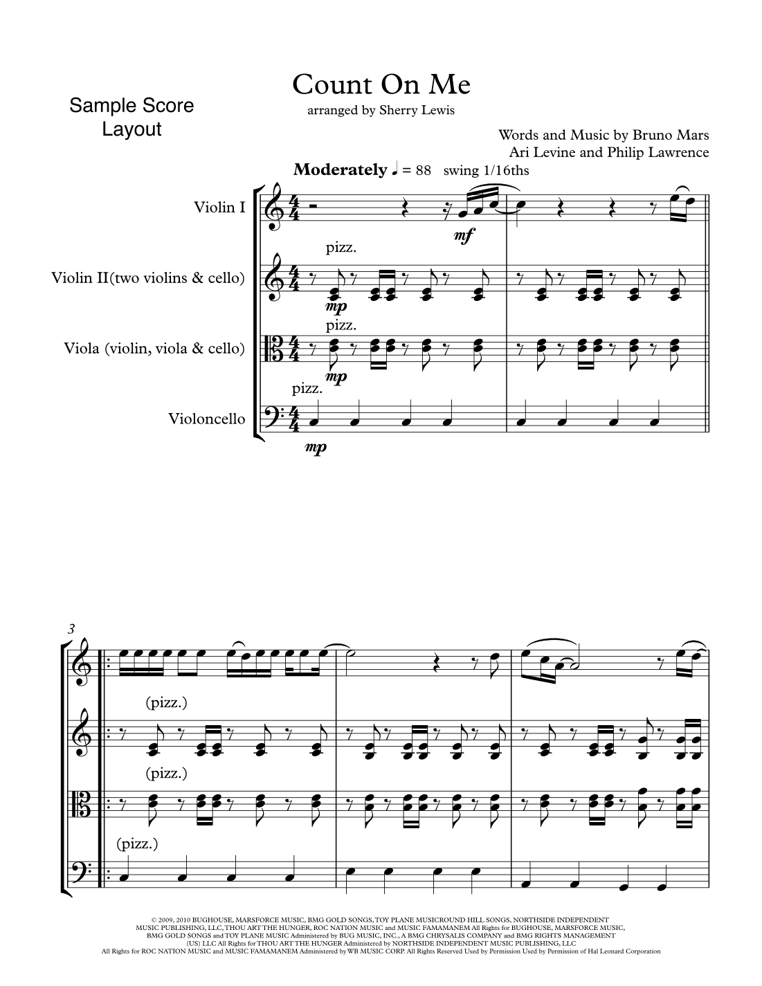 Count On Me (arr. Sherry Lewis Publishing)