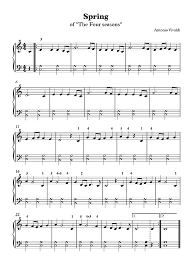 Spring of "The four Seasons" (arr. Gabriel Oliveira)