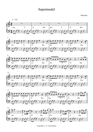 Supermodel (arr. Alina Ustynchenko)