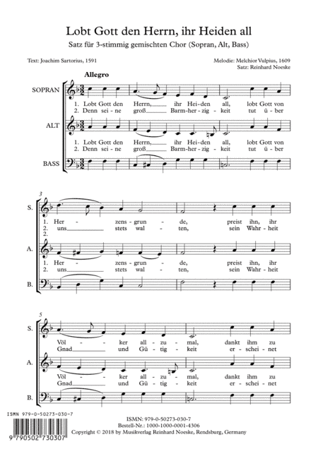 Lobt Gott den Herrn, ihr Heiden all
