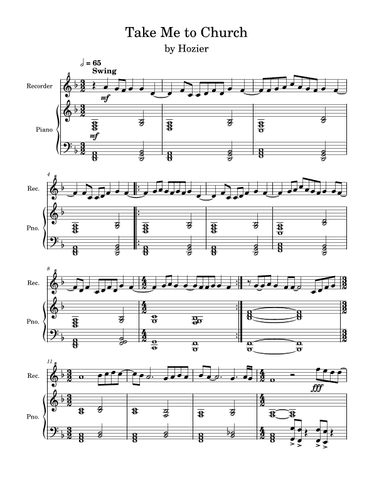 Take Me To Church (arr. Anya Alston)