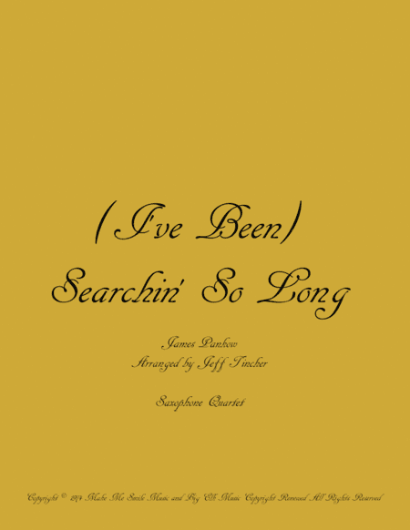 (i've Been) Searchin' So Long (arr. Jeff Tincher)