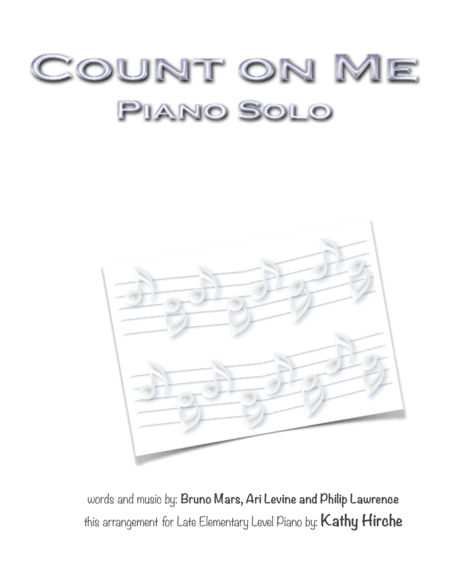 Count On Me (arr. Kathy Hirche)