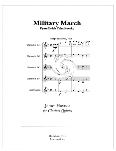 Military March for Clarinet Quintet (arr. James Haynor)