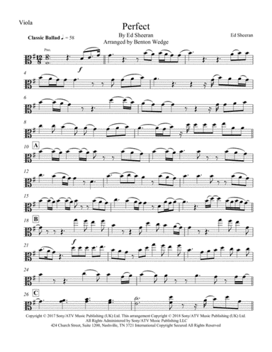 Perfect (arr. Benton Wedge)