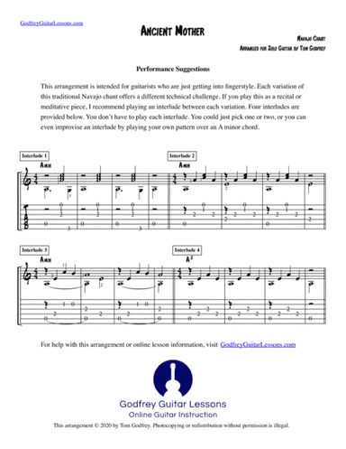 Ancient Mother (arr. Tom Godfrey)