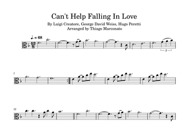 Can't Help Falling In Love (arr. Thiago Marconato)