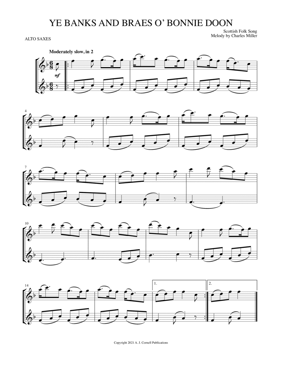 Ye Banks And Braes O’ Bonnie Doon (arr. Mark Phillips)