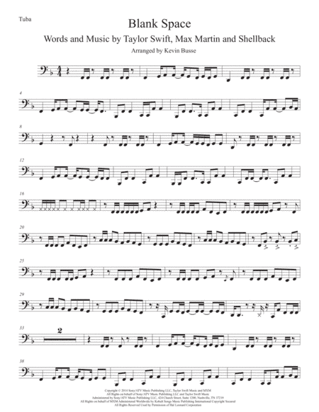 Blank Space (arr. Kevin Busse)
