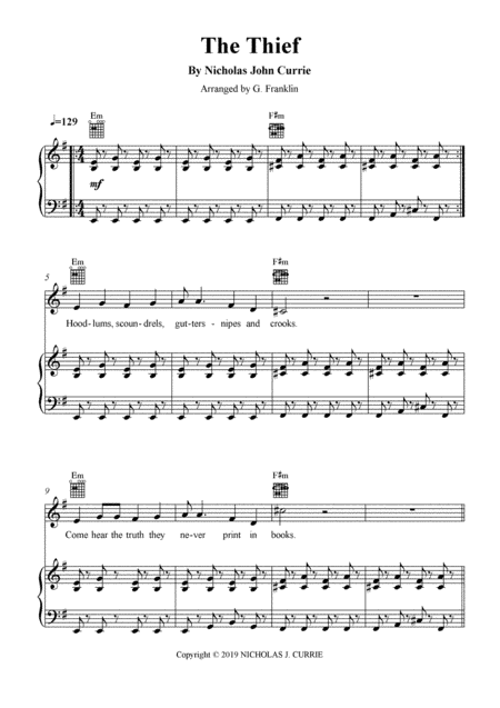Thief (the) (arr. G. Franklin)