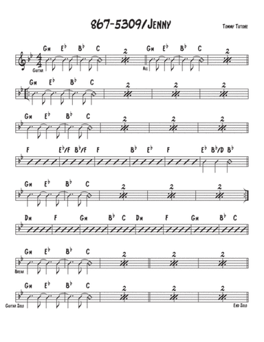 867-5309/jenny (arr. David M. Fagnant)