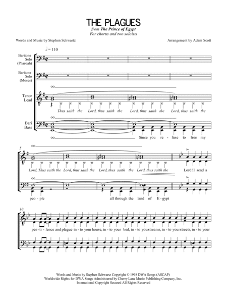 The Plagues (arr. Adam Scott)