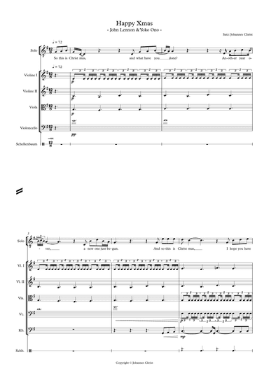 Happy Xmas (war Is Over) (arr. Johannes Christ)