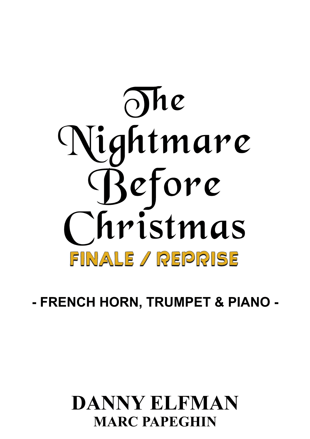 Finale/reprise (arr. Marc Papeghin)