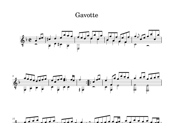 Suite 5 Gavotte (arr. Benjamin Grace)