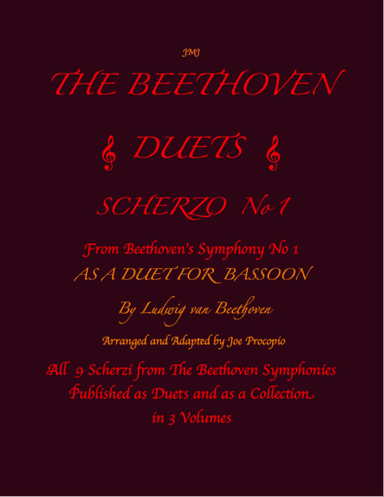 The Beethoven Duets For Bassoon Scherzo No. 1 (arr. Joe Procopio)