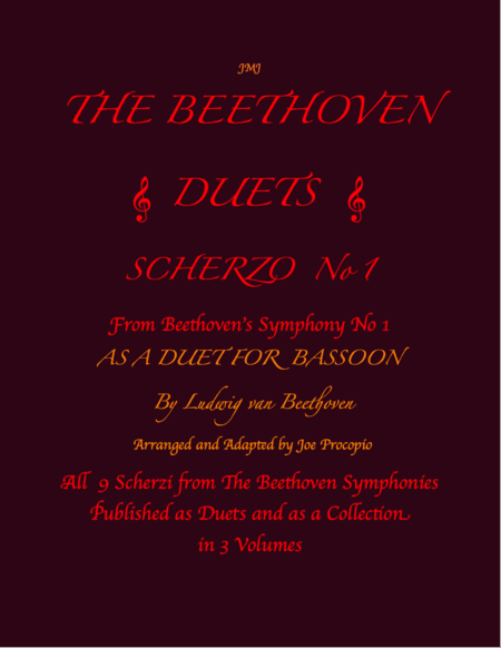 The Beethoven Duets For Bassoon Scherzo No. 1 (arr. Joe Procopio)