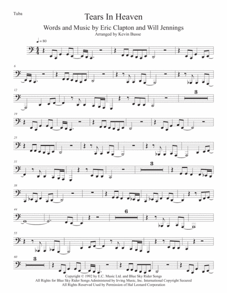 Tears In Heaven (arr. Kevin Busse)