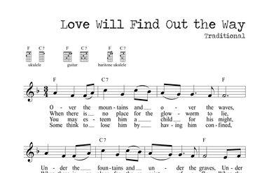 Love Will Find Out a Way (arr. M. Ryan Taylor)