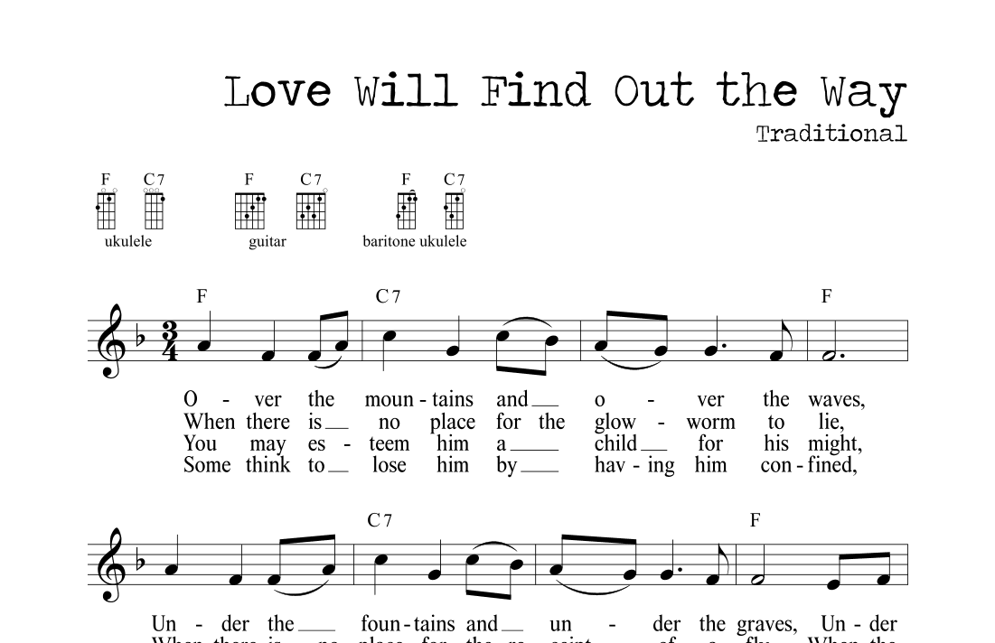 Love Will Find Out a Way (arr. M. Ryan Taylor)