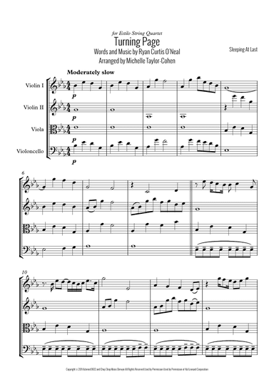 Turning Page (arr. Michelle Taylor-Cohen)