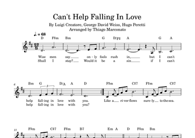 Can't Help Falling In Love (arr. Thiago Marconato)
