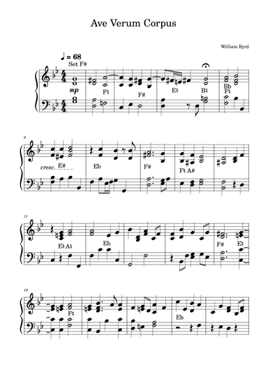 Ave Verum Corpus (arr. Sharon Hanjian Rondeau)